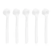 5 x 500 Milligram Teaspoon Micro Scoops Mini Measuring Spoons White