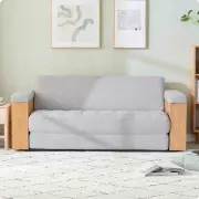 Rio Timber Sofa Bed - Cloud Grey / Queen