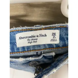 AF Abercrombie & Fitch 高腰牛仔褲 尺寸26腰