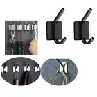 2Pcs Self Adhesive Hook Stainless Steel Wall-Mounted Coat Hanger Rack Heavy Duty