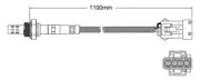 Pre-Cat oxygen sensor for Porsche 911 993 Carrera M64.05 / .06 6-Cyl 3.6 9/93-8/