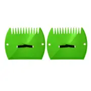 2pcs Plastic Rakes With Comfortable Grip For Leaf Removal Garden Shrub