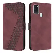 Samsung Galaxy A21S Case, PU Leather Flip Cover Clasp Design Wallet Card Slots Stand Case