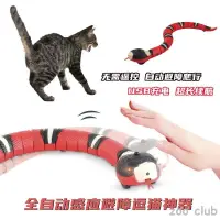 在飛比找蝦皮購物優惠-自動貓玩具互動智能感應蛇逗貓玩具 USB 充電貓配件遊戲玩具