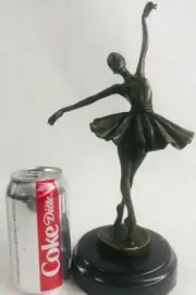 Bronze Handcrafted Art Sculpture Prima Ballerina Dancer Ballet Statue Metal