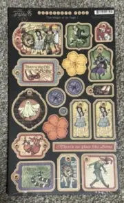 Rare Graphic 45 The Magic of OZ Collection Chipboard Tags 1 Never Opened