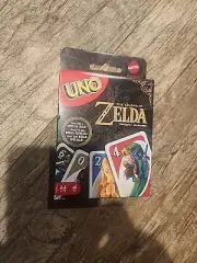 Mattel Games UNO the Legend of Zelda Card Game for Family Night with Graphics