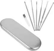 1 Set Stainless Steel Ear Wax Cleaning Supplies Portable Spring Spiral Ear Cleaner Tool Reusable Cleaning Spoon for Cleaning