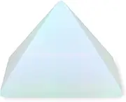 YATOJUZI 2" Opal Crystal Pyramid Moonstone Crystals and Healing Stones Opal Moonstone Pyramids White Gemstones for Meditation Reiki Energy Balancing Good Luck Gifts 1PCS