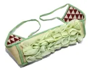 Dual-Sided Deep Cleansing Shower Loofa Scrubby Pad with Soap Pocket, Easy Back Cleaning