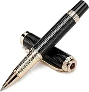 iMeaniy Mini Pocket Roller Ball Pen with Real 24K Gold Finish, Nice Fancy EDC Rollerball Pens for Writing Note Taking Signature, Good Pen Set Gifts Christmas Birthday Graduation
