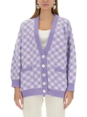 [Alessandra Rich] Alessandra Rich-V-Neck Cardigan-Donna 40