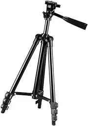 1pc Aluminum Alloy Tripod Mobile Broadcast Stand Phone Holder Rack for Cameras Versatile Three Position Setup for Live Streaming and Photography Black