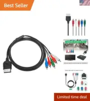 High-Definition Component AV Cable for Xbox – 66cm Tangle-Free Design