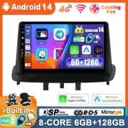 For Renault Megane 2008-2014 Android 14 CarPlay Car Stereo DAB+HDMI QLED 6+128GB