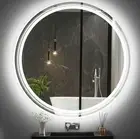 LED Round Frameless Salon / Bathroom Wall Mirror 90cm Interior Ave