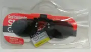 Good Housekeeping Suncover Clip On Lenses Black Oblong Polarized MRSP $19.99
