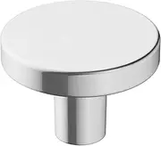 [Amerock] Cabinet Knob | Polished Chrome | 1-3/8 inch (35 mm) Diameter | Versa | 1 Pack | Drawer Knob | Cabinet Hardware