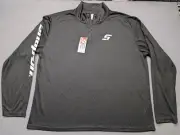 NWT Snap-On Tools 1/4 Zip Performance Pullover Shirt Adult Size XL Snap On Black