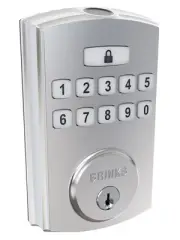 Brinks 4392 Brinks Electronic Fingerprint and Keypad Deadbolt - Nickel