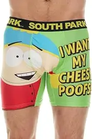 [COCO BRANDS] South Park Mens Boxer Briefs - No Fly, Anti-Chafing Stitching, Comfort Shaped/Cotton Lined Crotch