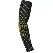 Compression Sleeves Spider Web Design Non-slip Men Women Summer Sunblock Cycling