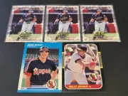 (5) WALLY JOYNER RC 1987 Fleer Donruss 1998 Leaf Fractal Materials /3250 ANGELS