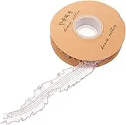 1 Roll Stretch Lace Clothing Trims Sewing Lace Ribbons Ribbon Laces Lace Fabric Trim Lace Ribbon for Sewing Crafting Ribbons Clothing Lace Clothing Material Lace Trims Organza Pink