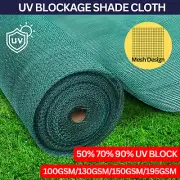 UV Sun Shade Cloth Roll Shadecloth Sail 50% 70% 90%UV Mesh Net Garden Outdoor AU