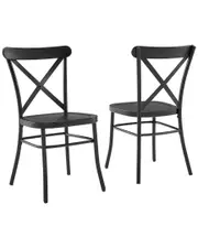 Crosley Camille 2pc Metal Chair Set