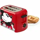 Disney Mickey Mouse 2-Slice Red Toaster Makes Mickey Icon Imprint on Toast + BOX