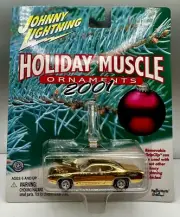 2001 Johnny Lightning Holiday Muscle Ornaments - ‘68 Pontiac Firebird GOLD