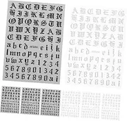 LIFKOME Create Your Own Nail Art Geometric Pattern Nail Stickers Women's Letter Number DIY Kit