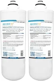 (2 Pack) Zip 91240 Hydrotap Compatible Triple Action Water Filter