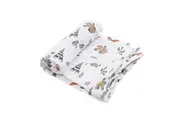 Little Unicorn: Single Cotton Muslin Swaddle - Forest Friends