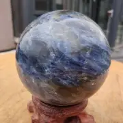 325g Natural Polished Kyanite Sphere Ball Quartz Agate Crystal Healing