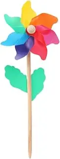 Plastic Rainbow Pinwheel Decorative Plastic Spinners Windmill Flower Windmill Toy Garden Decoration Windmills Wind Spinners Windmill Toy