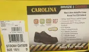 CAROLINA Men's Sz 10.5 D Braze Composite Toe Work Shoes Brown CA1520