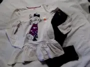 NWT 7 or 8 GYMBOREE BUNDLED AND BRIGHT TOP & SKINNY JEANS RV $62