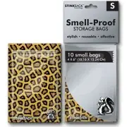 Stink Sack Smell-Proof Storage Bag (Leopard) - S - 10-Pack