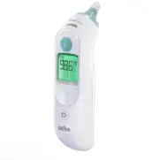Braun ThermoScan 6 Ear Thermometer with Color-Coded Digital Display, ExacTemp