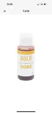 Liquid Food Coloring Gold LorAnn Oils 1oz