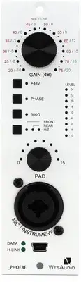 WesAudio Phoebe 500 Series Analog Preamp with Digital Recall