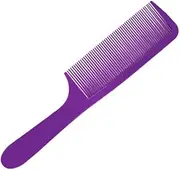 Close Tine Comb Waterproof Styling Brush S-type Flat Top Head Reusable Heat-resistant Curved Comb Men Women Salon Massage, Purple