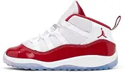 [Nike] Jordan Toddler Jordan 11 Retro TD 378040 005 Cool Grey 2021 - Size, White/Varsity Red/Black, 9 Toddler