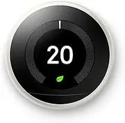 Nest T3017US Learning Thermostat, Easy Temperature Control for Every Room in Your House, White (Third Generation), Compatible with Alexa Small