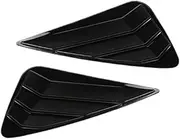 Rear Side Vent Window Scoop Louvers Shutter Decoral Panel Cover Trim Compatible for Lexus NX 200 300H 2015-2018 Car Accessories(Black Style)