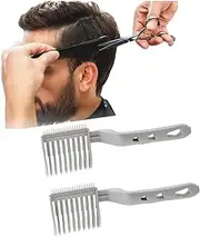 stcyutdaa Men's Fade Comb Set, Hair Comb for Fading, Curved Positioning Flat Top Barber Supplies