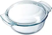 [Pyrex] 118A000 Glass Round Casserole, 4.9 Liter