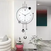 Large Modern Wall Clock for Living Room Decor Big Decorative Wall Clock Pendulum Wall Clock Battery Operated Non Ticking for Bedroom Kitchen Office Home Unique Clocks Wall Decor 13 * 30 Inch sm616